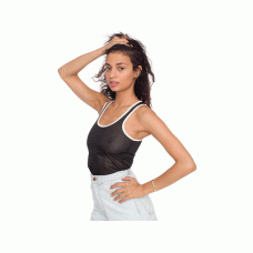 American Apparel Women's Contrast Mesh Tank Vest