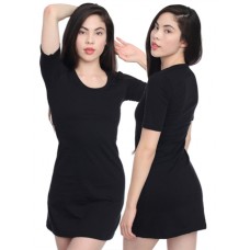 American Apparel Women's Fine Jersey Fabric Crew Neck T-shirt Dress