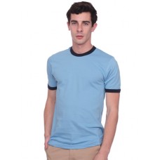 American Apparel Men's Fine Jersey Fabric Ringer T Shirt