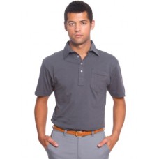 American Apparel Men's Fine Jersey Fabric Pocket Polo Shirt