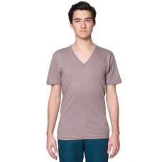 American Apparel Men's Fine Jersey Organic Cotton V-neck T-shirt