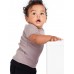 American Apparel Organic Infant Baby Rib Short Sleeve Lap T-shirt
