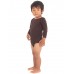 American Apparel Infant/babies Baby Rib Long Sleeve One Piece