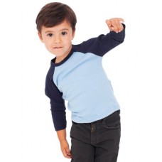 American Apparel Kids Baby Rib 3/4 Sleeve Raglan