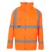 Supertouch Men's Waterproof Breathable Orange High Visibility Jacket
