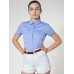 American Apparel Pinpoint Oxford Round Collar Short Sleeve Shirt