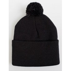 American Apparel Cuffed Acrylic Pom Pom Beanie Hat