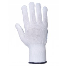 Portwest Workwear Nylon Polka Dot Glove In White