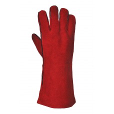 Portwest Fully Certified Red Welder's Gauntlet Glove