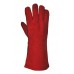 Portwest Fully Certified Red Welder's Gauntlet Glove