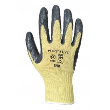 Portwest Workwear Kevlar Nitrile Grip Glove In Grey