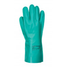 Portwest Flock Lined Nitrosafe Chemical Resistant Gauntlet