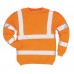 Portwest Men's High Visibility Rail Specification Sweatshirt