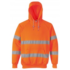 Portwest Men's High Visibility Rail Specification Hooded Sweatshirt