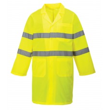 Portwest Vest Port Fabric High Visibility Lightweight Coat
