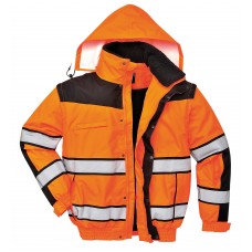 Portwest Workwear Men's Hi-vis Classic Bomber Jacket