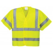 Portwest Workwear Hi-vis Short Sleeved Vest In Yellow