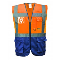 Portwest Original High Visability Executive Yellow / Navy Vest