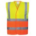 Portwest Workwear Two Tone Hi-vis Vest In Yellow/orange