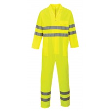 Portwest Vest Port Fabric High Visibility Lightweight Coverall