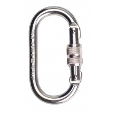 Portwest Workwear Steel Oval Karabiner In Yellow Zinc
