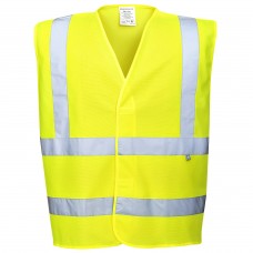 Portwest Bizflame Flame Resistant Work Anti Static Hi Vis Safety Vest