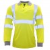 Flame-resistant Anti-static Hi-vis Long Sleeve Polo Shirt