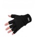 Portwest Workwear Fingerless Knit Glove In Black And Navy