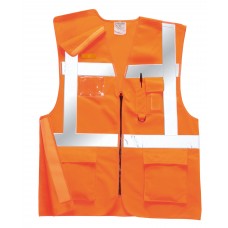 Portwest Workwear Executive Rail Vest Go/rt In Orange