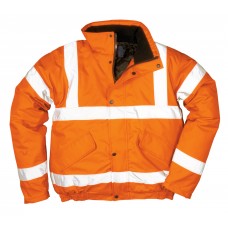 Portwest Work Wear Rail Industry Hi-vis Bomber Jacket