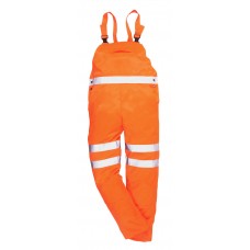 Portwest Work Wear Rail Industry Hi-vis Contrast Bib & Brace