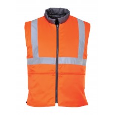 Portwest Work Wear Rail Industry Hi-vis Reversible Bodywarmer