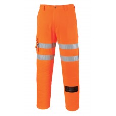 Portwest Workwear Rail Combat Trouser In Orange
