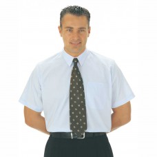 Portwest Workwear Classic Shirt, Short Sleeves In White And Blue