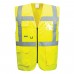 Portwest Vest Port Fleece Lined High Visibility Thermal Waistcoat