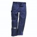 Portwest Workwear Lined Action Trousers In Dark Navy And Black