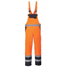 Portwest Abrasion Resistant Rail Industry Hi-vis Contrast Bib & Brace