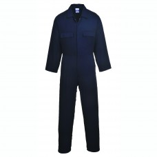 Portwest Workwear Euro Work Cotton Coverall In Navy And Royal