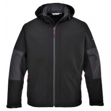 Portwest Workwear Softshell With Hood In Black