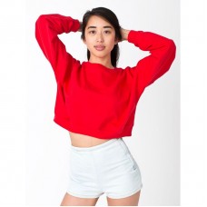 American Apparel Women's Durable California Fleece Cropped Sweatshirt