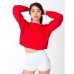 American Apparel Women's Durable California Fleece Cropped Sweatshirt