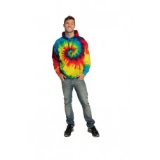 Colourtone Adult's Tonal Spider Print Hooded Sweatshirt