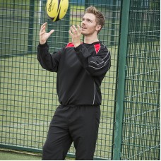 Finden Hales Men's Mesh Lined Contrast Warm Up Drill Top