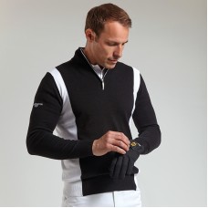 Glenmuir Men's 1/4 Zip Colour Block Golf Sweater