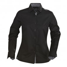 Harvest Women's Baltimore Contrast Under Collar Long Sleeve Shirt