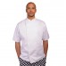 Le Chef Men's Cap Stud Short Sleeve Executive Chefs Jacket