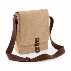 Quadra Vintage Canvas Ipad Or Tablet Reporter Bag