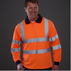 Hi Vis Long Sleeve Polo (hvj310)