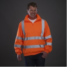 Hi Vis Zip Sweatshirt (hvk06)