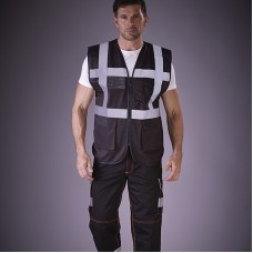 Hi Vis Polycotton Cargo Trousers With Knee Pad Pockets (hv018t/3m)